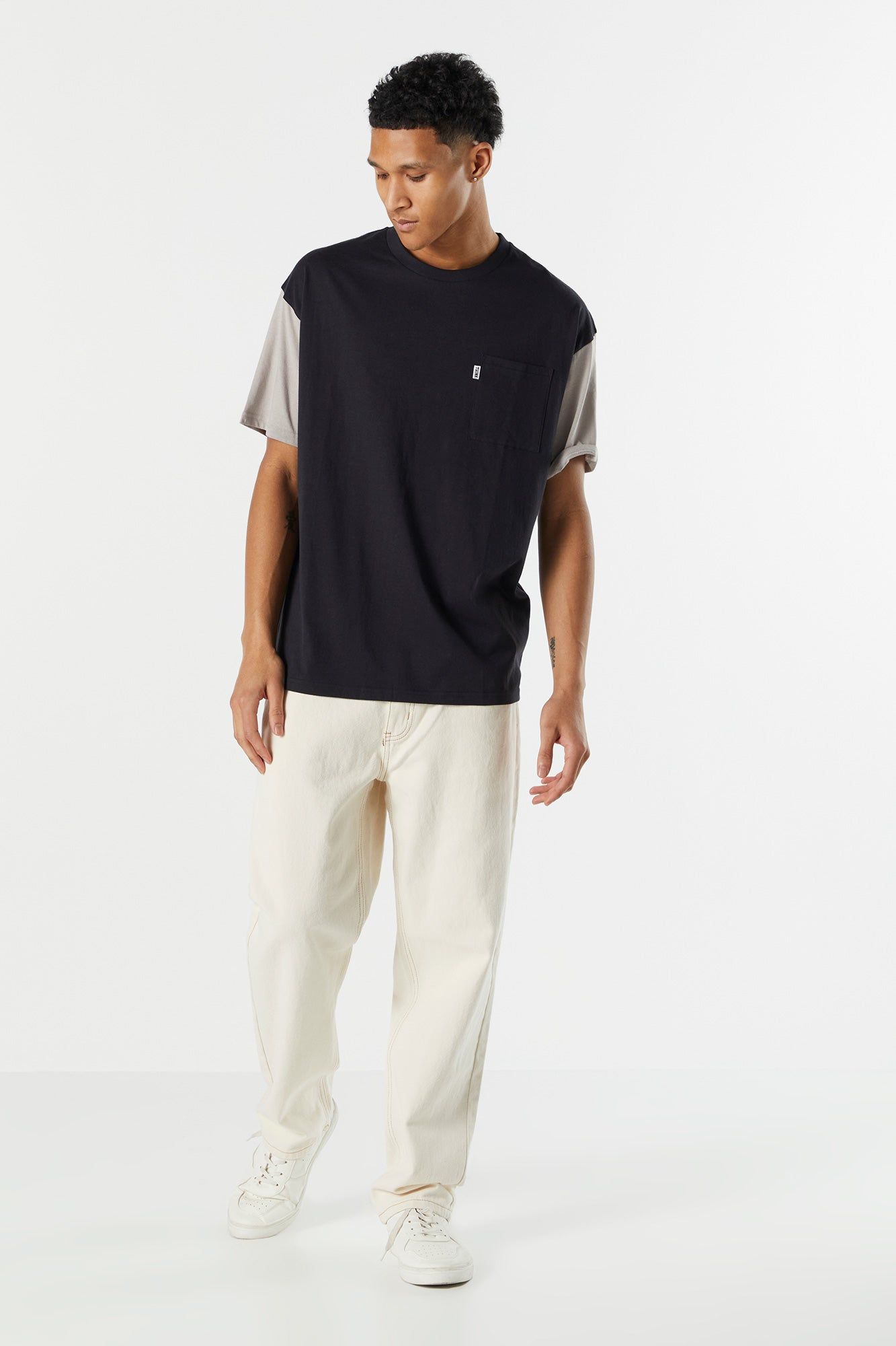 Contrast Sleeve T-Shirt sold by Urban Planet product image thumbnail 6