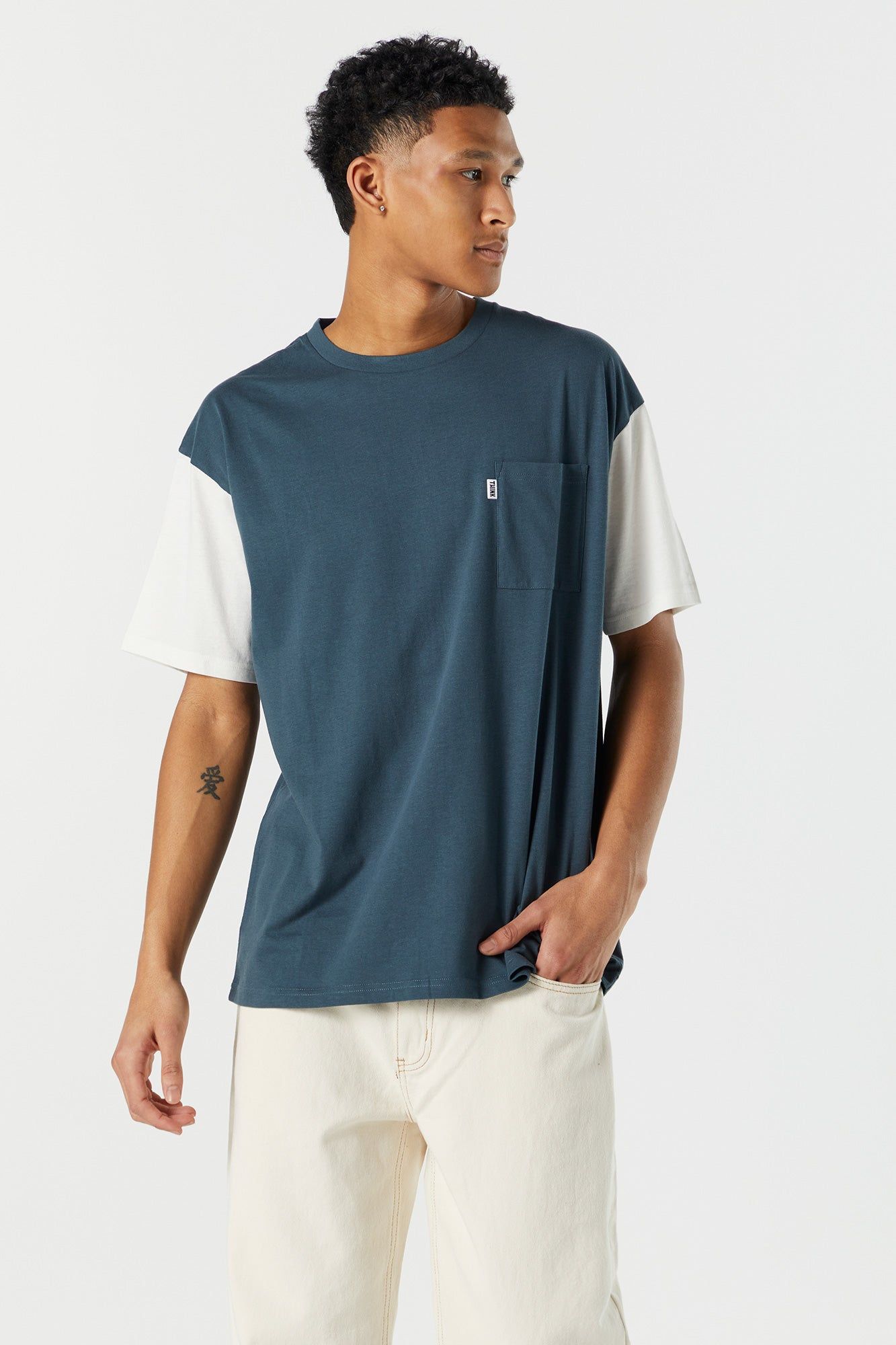 Contrast Sleeve T-Shirt sold by Urban Planet product image thumbnail 10