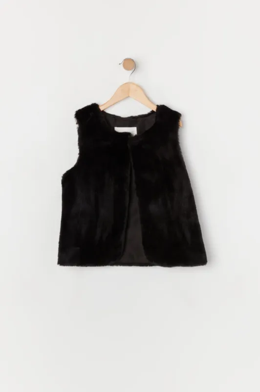 Girls Faux Fur Vest sold by Urban Planet