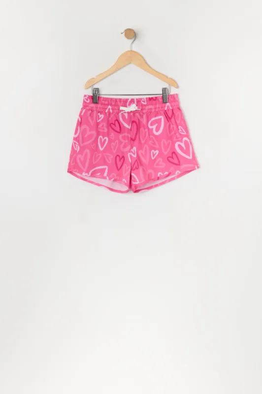 Short de baignade à imprimé Coeur pour fille sold by Urban Planet