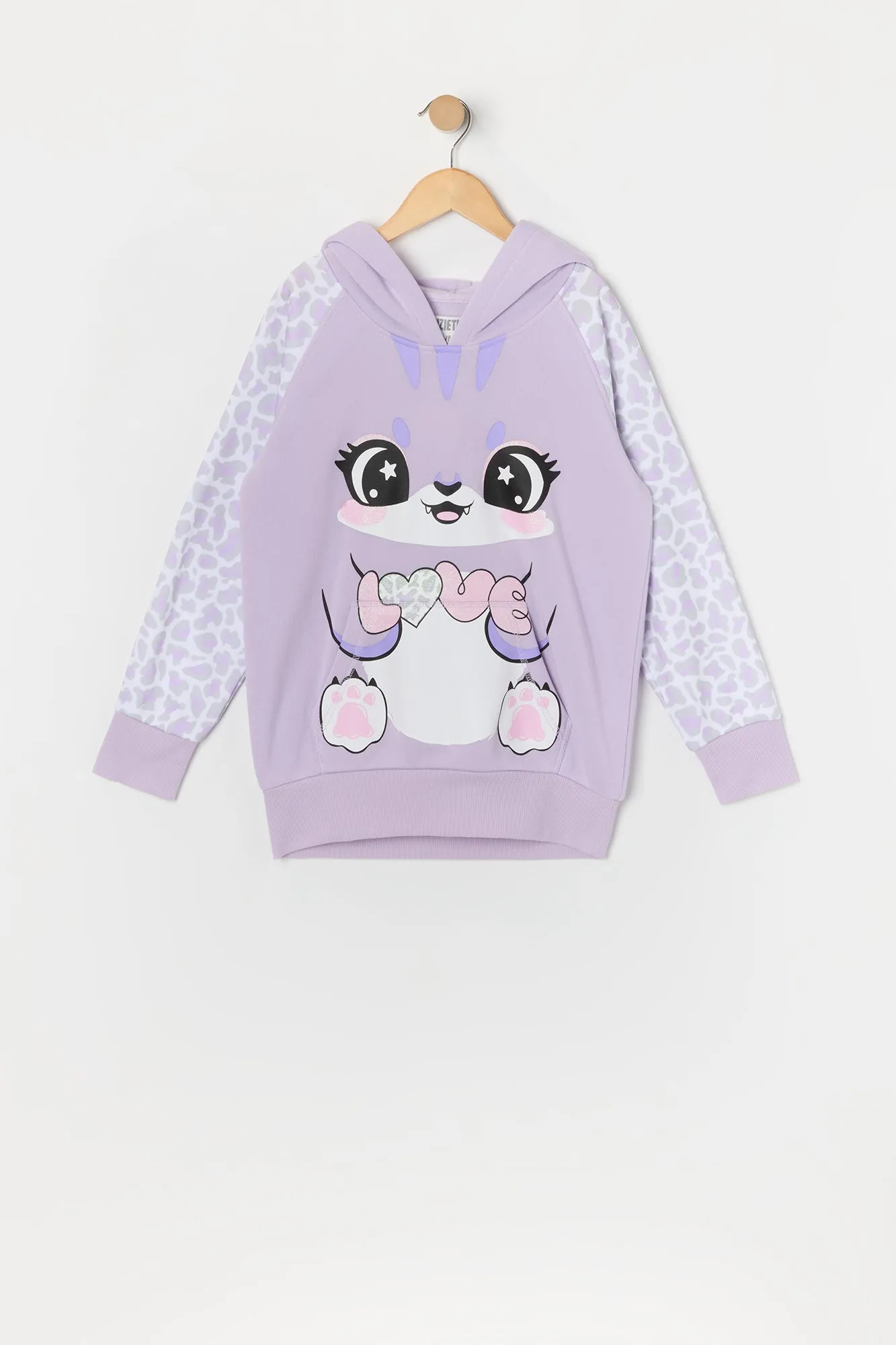 Haut à capuchon Love Kitty pour fille sold by Urban Planet product image thumbnail 2