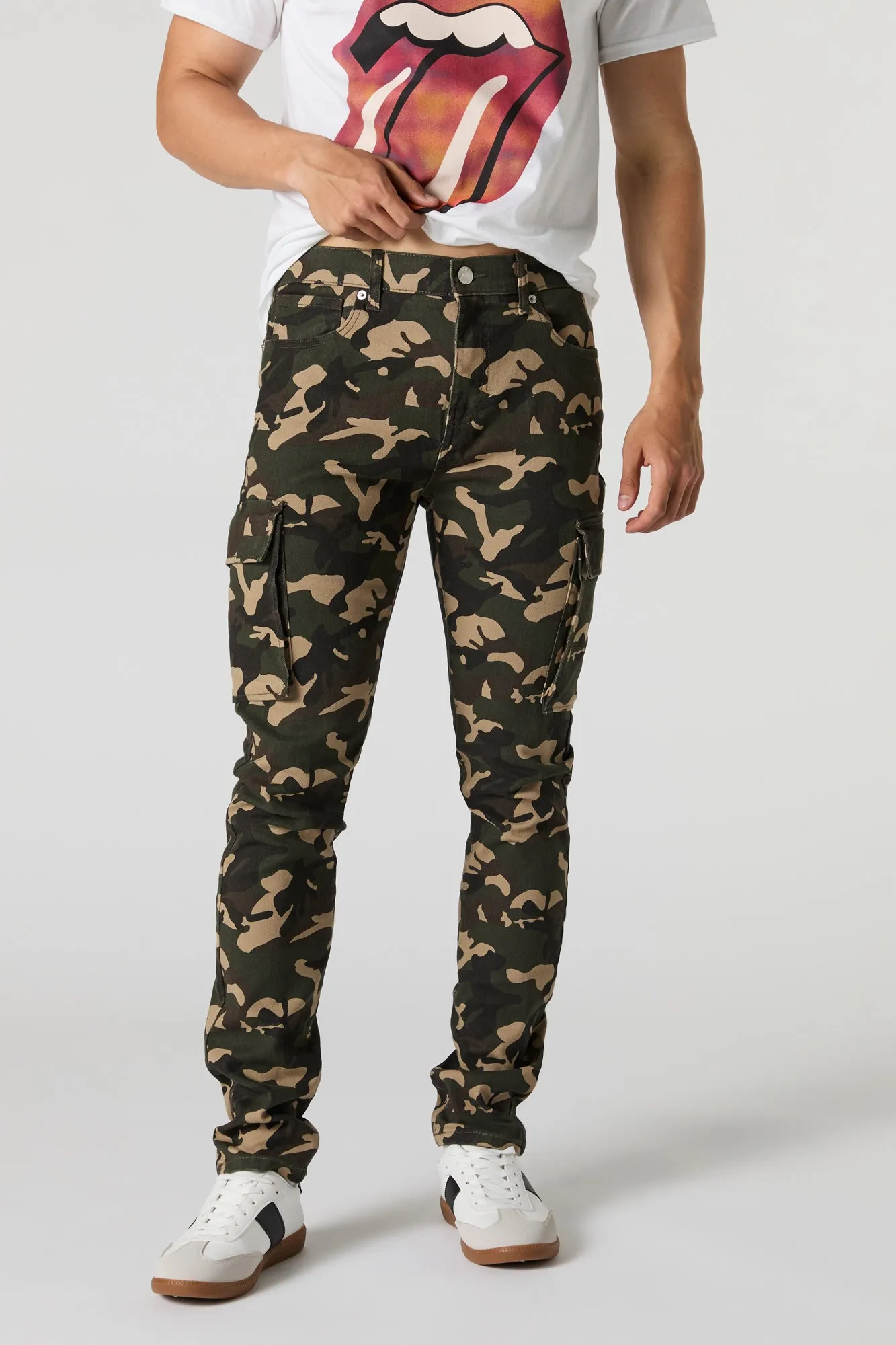 Camo Skinny Cargo Pant sold by Urban Planet product image thumbnail 2