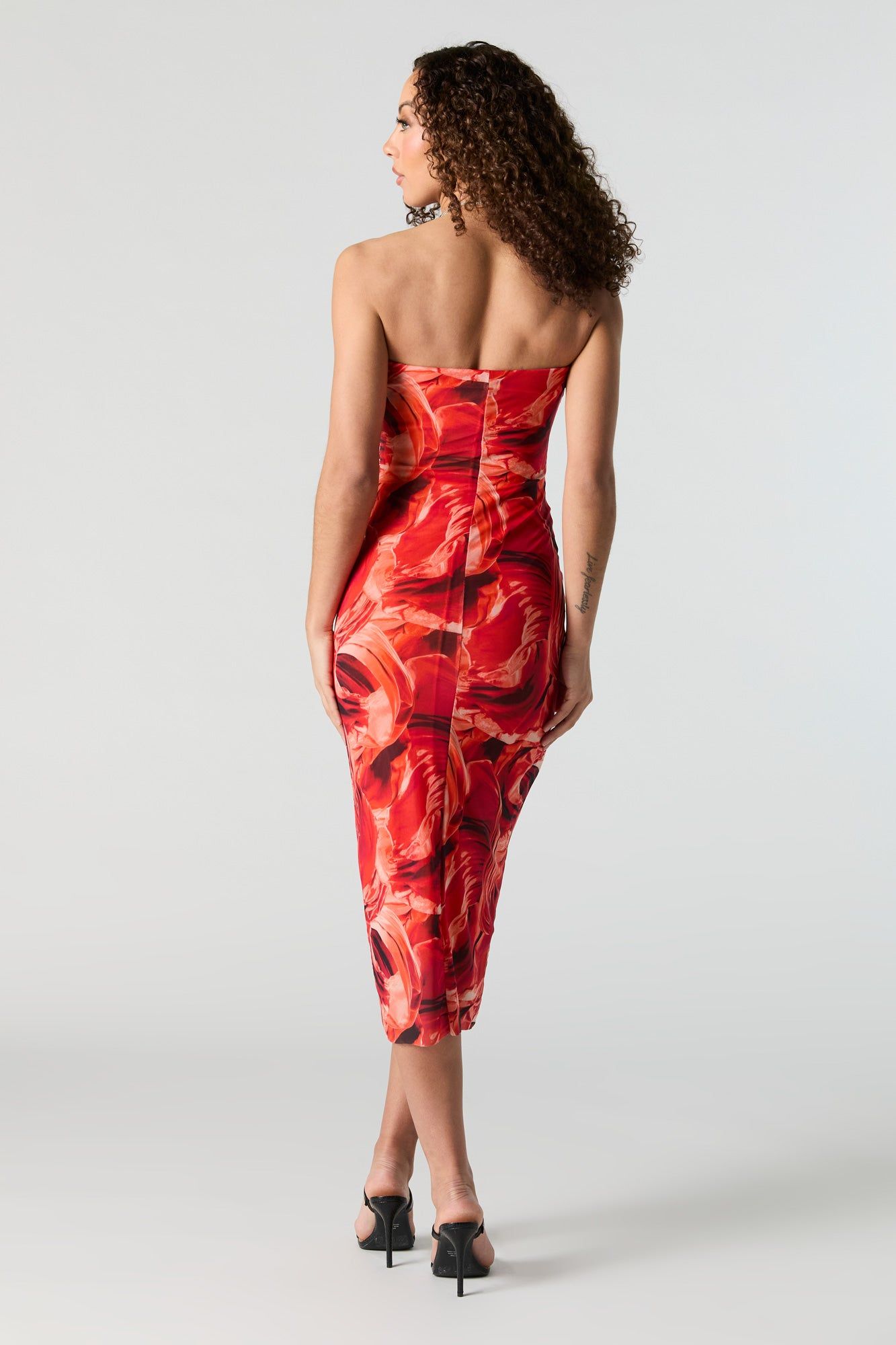 Robe midi sans bretelles avec motif abstrait sold by Urban Planet product image thumbnail 3
