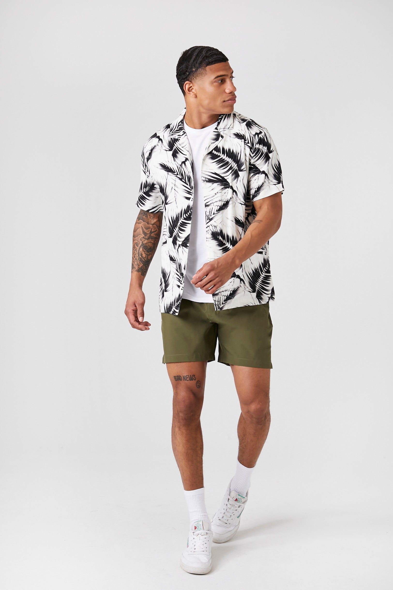 Tropical Print Button-Up Top sold by Urban Planet product image thumbnail 4