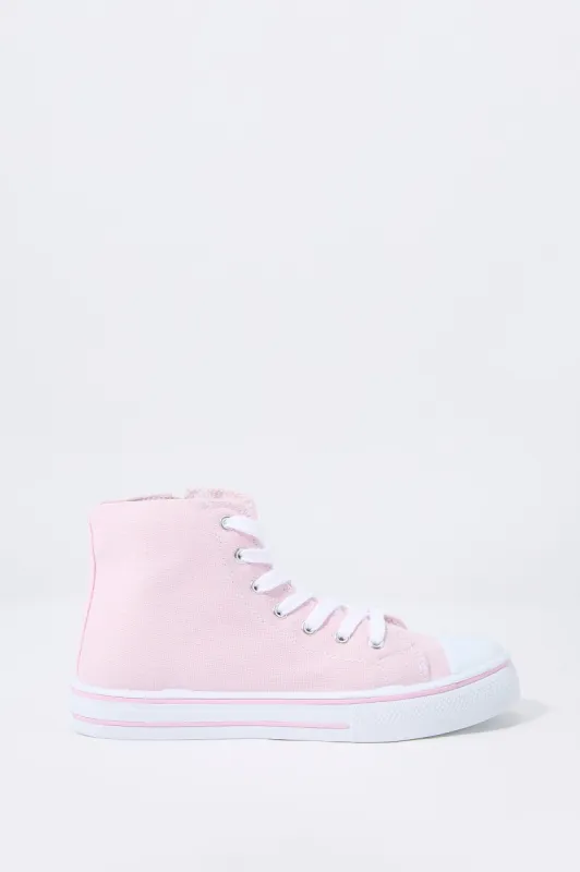 Espadrilles montantes lacées avec fermeture à glissière latérale pour fille sold by Urban Planet