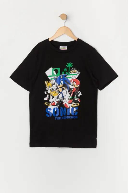 Boys Sonic the Hedgehog Graphic T-Shirt sold by Urban Planet