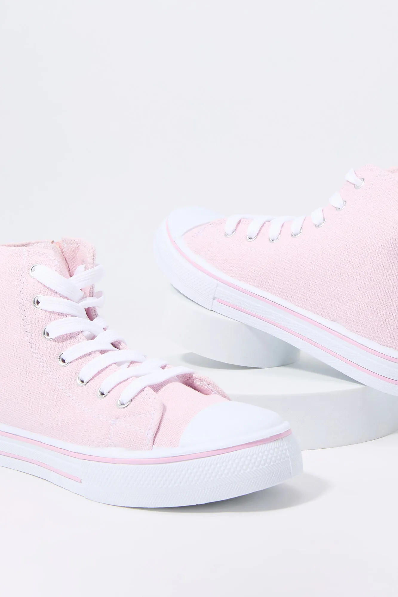 Espadrilles montantes lacées avec fermeture à glissière latérale pour fille sold by Urban Planet product image thumbnail 4