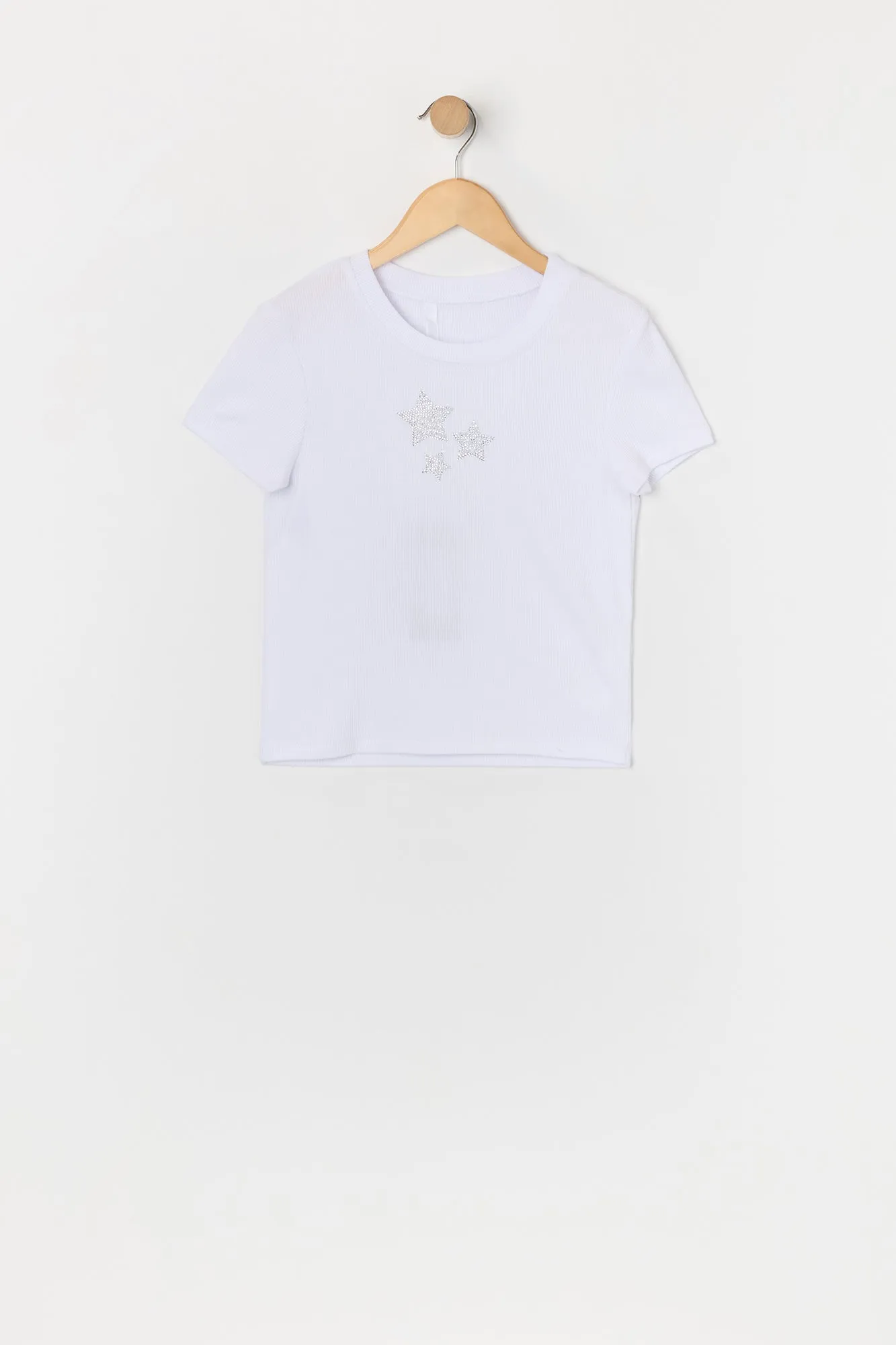 Girls Rhinestone Star T-Shirt sold by Urban Planet