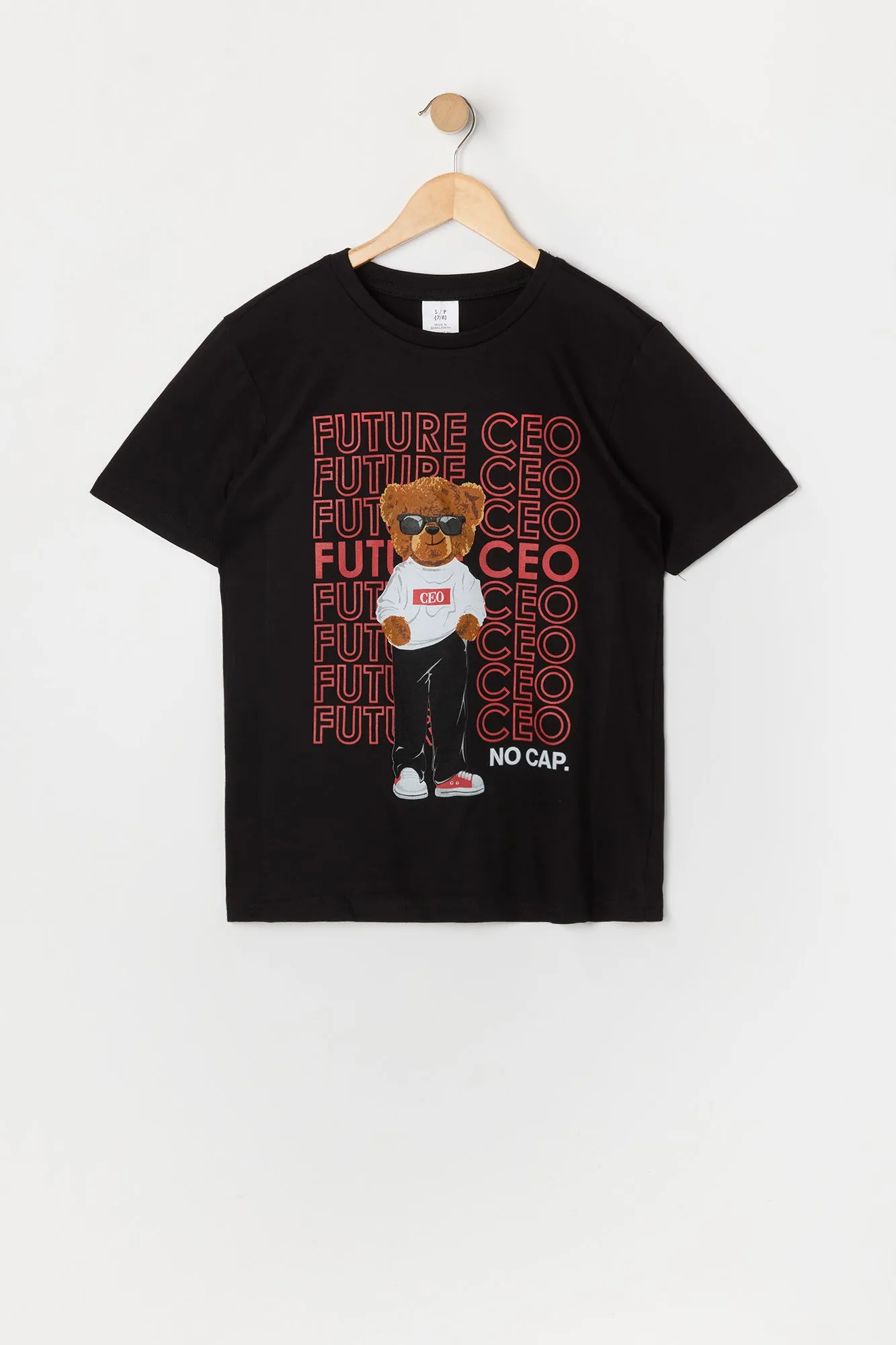 T-shirt à imprimé Future CEO Bear pour garçon sold by Urban Planet