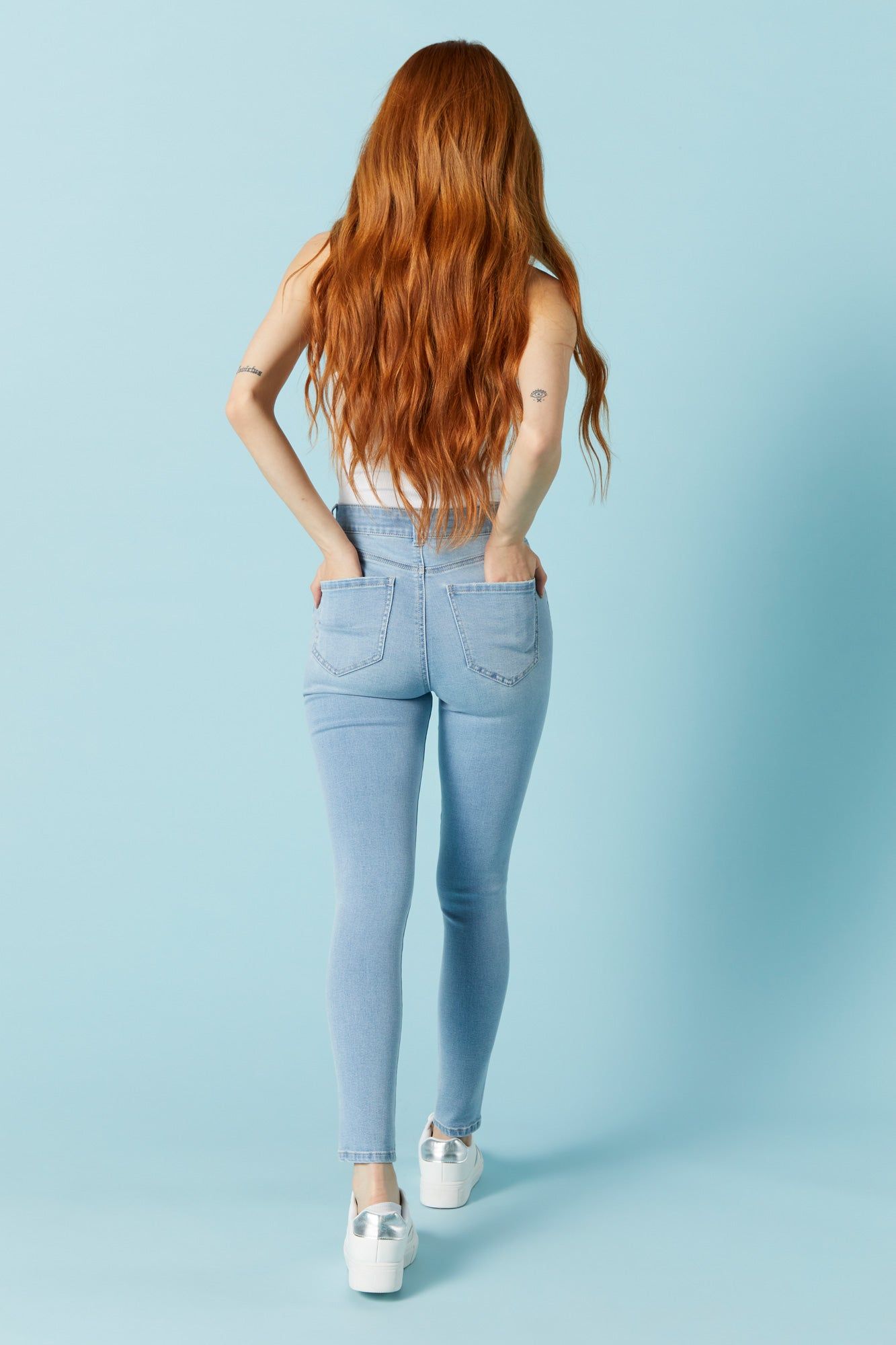 Miami Light Wash Skinny Jean sold by Urban Planet product image thumbnail 3