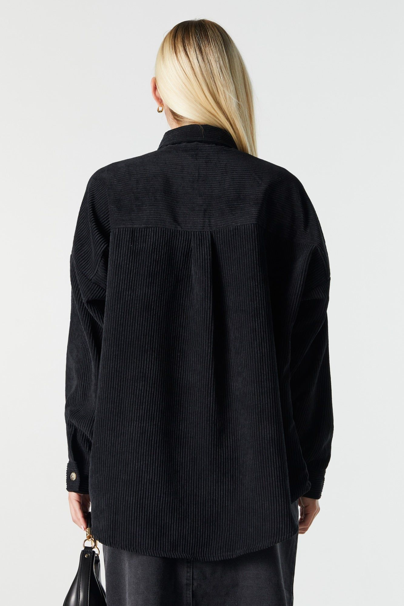 Oversized Corduroy Button-Up Top sold by Urban Planet product image thumbnail 5