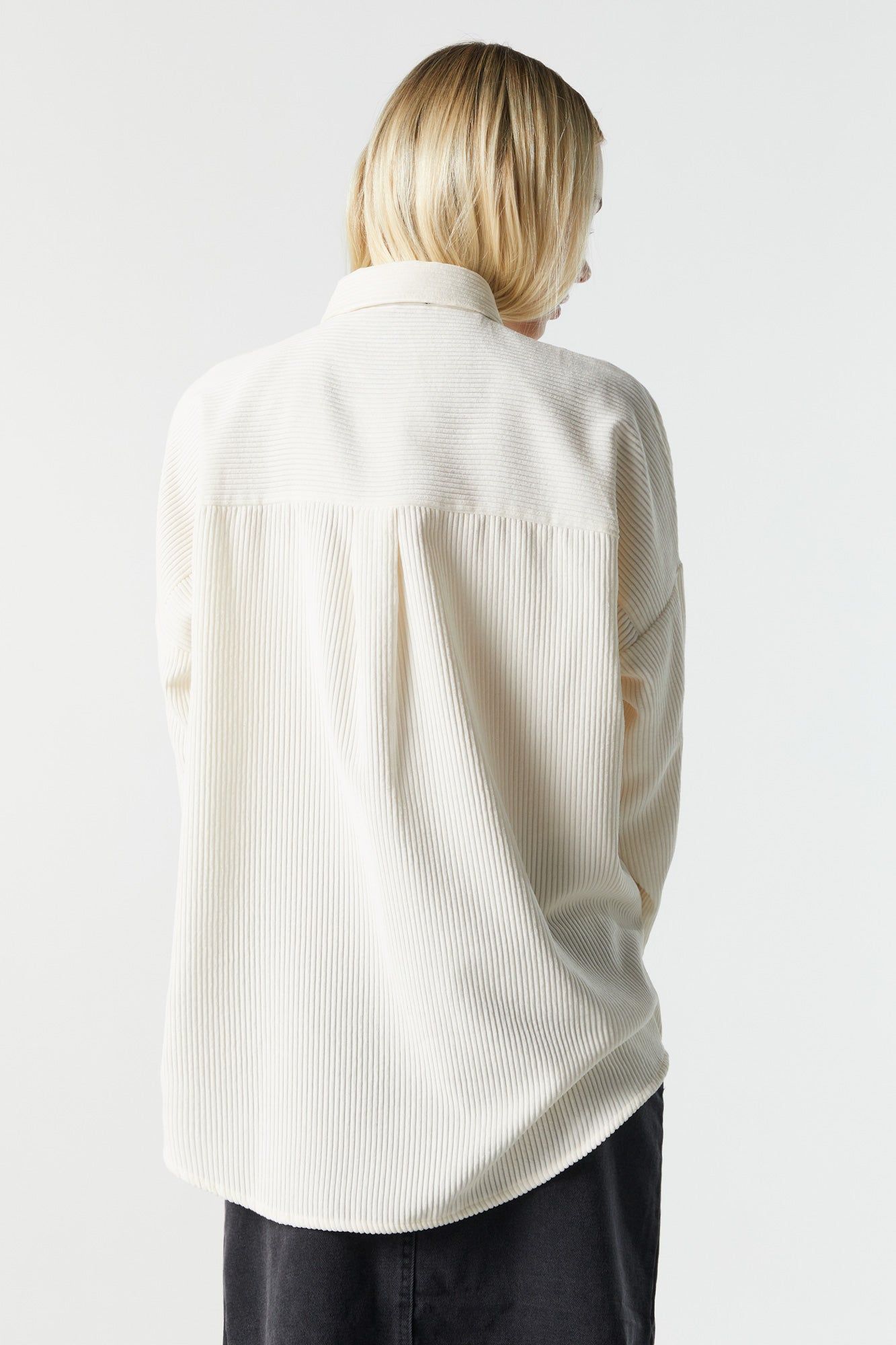 Oversized Corduroy Button-Up Top sold by Urban Planet product image thumbnail 2