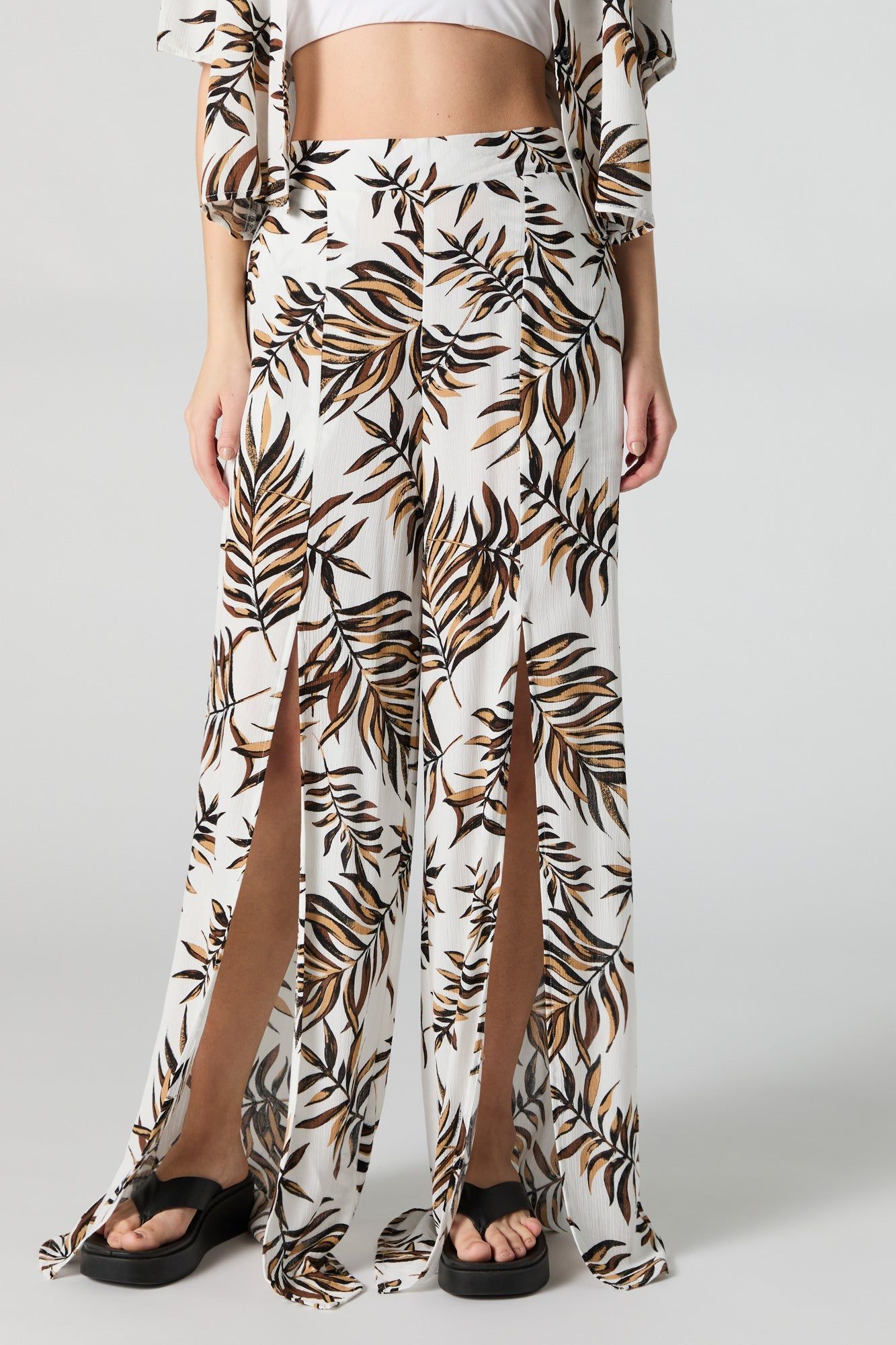 High Rise Slit Wide Leg Pant sold by Urban Planet product image thumbnail 5