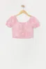 Girls Linen Floral Print Puff Sleeve Top sold by Urban Planet