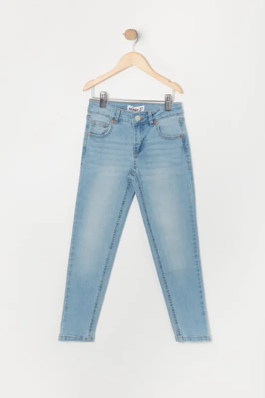 Girls Miami Medium Wash Mid Rise Skinny Jean sold by Urban Planet
