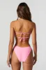 Bandeau de bikini volanté rose pale sold by Urban Planet