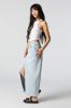 Jupe maxi en denim avec fente avant sold by Urban Planet