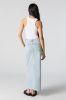 Jupe maxi en denim avec fente avant sold by Urban Planet