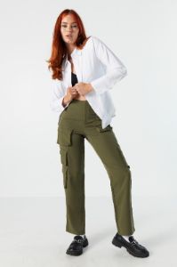 Multi Cargo Pocket Straight Leg Pant sold by Urban Planet