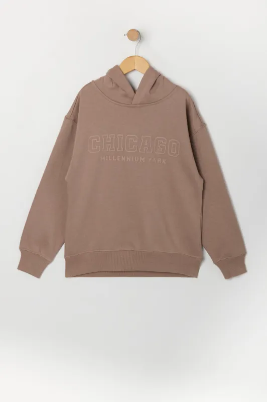 Boys Embossed Fleece Hoodie sold by Urban Planet