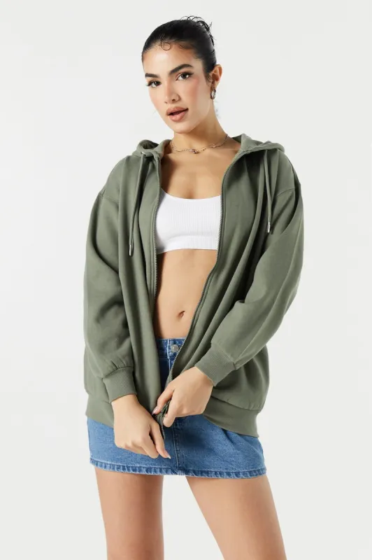 Zip-Up Oversized Hoodie sold by Urban Planet