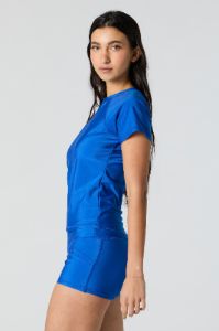 Short Sleeve Rashguard Swim Top sold by Urban Planet