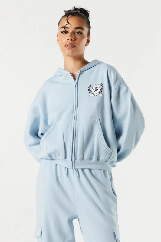 Haut à capuchon en molleton à imprimé 1975 avec glissière sold by Urban Planet