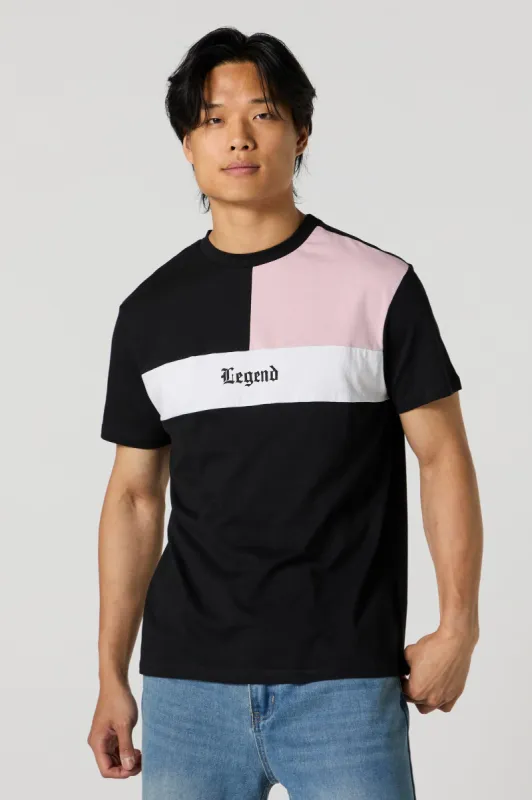 Legend Graphic Colourblock T-Shirt made by Urban Planet