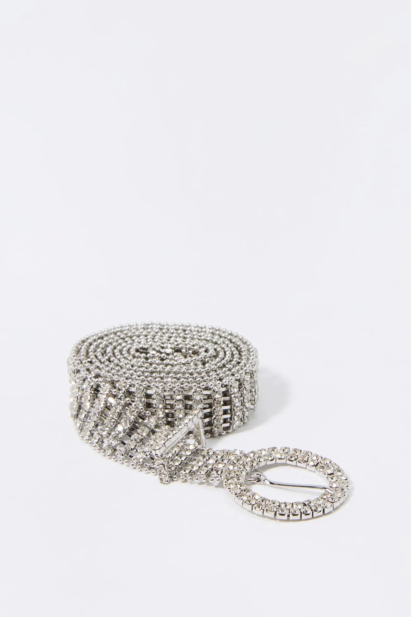 Rhinestone Circle Buckle Belt sold by Urban Planet