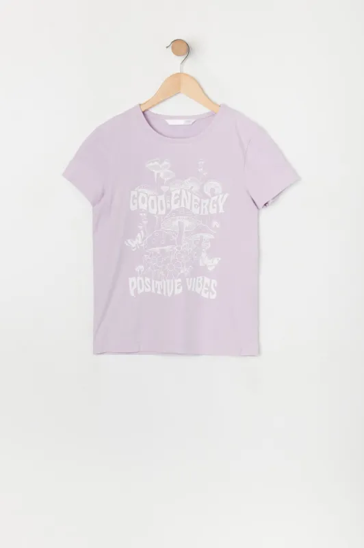 Girls Good Energy Graphic T-Shirt sold by Urban Planet
