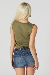 Wild Flower Green Graphic Tank sold by Urban Planet