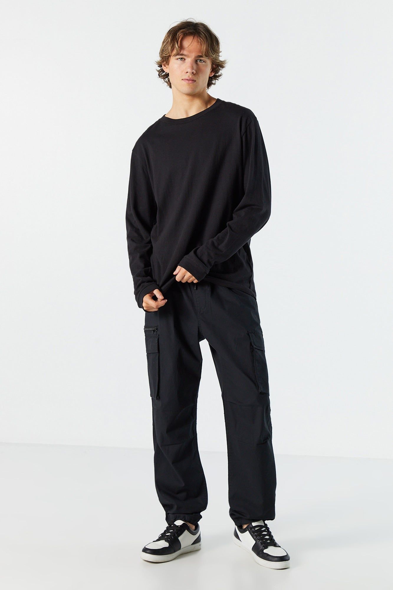 Poplin Zip Cargo Parachute Pant sold by Urban Planet product image thumbnail 2