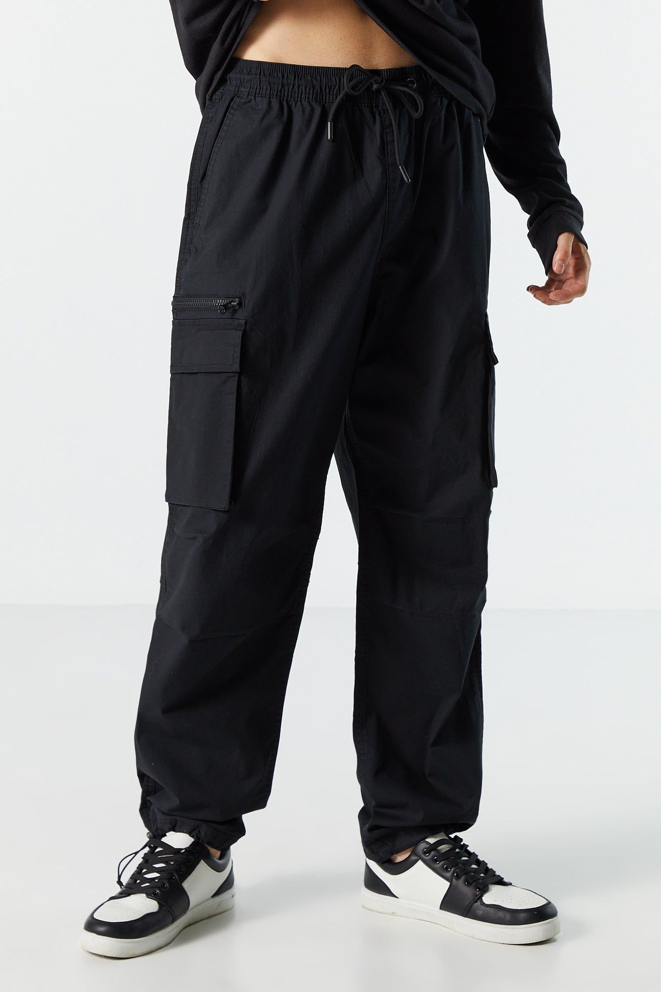 Poplin Zip Cargo Parachute Pant sold by Urban Planet