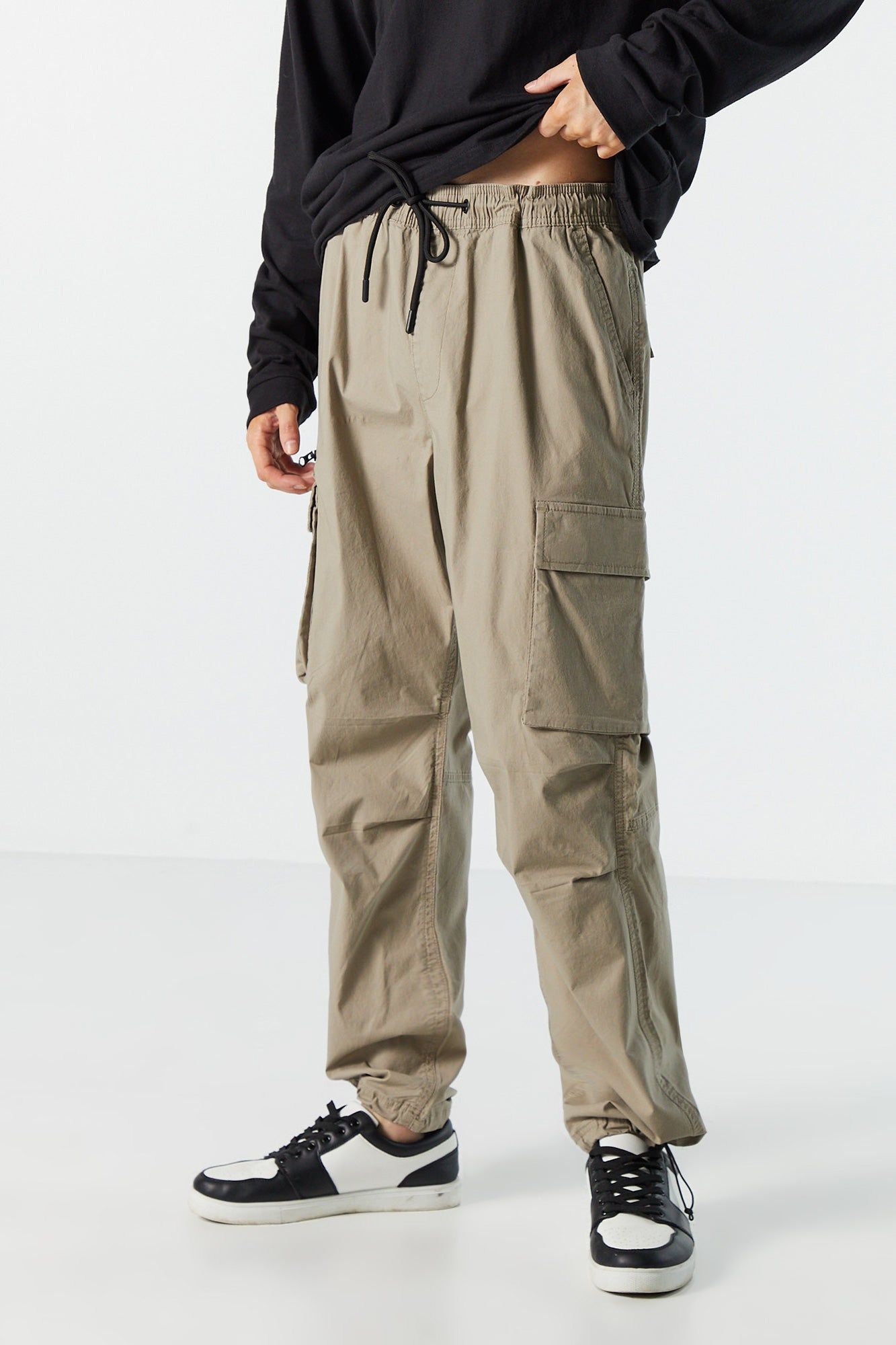 Poplin Zip Cargo Parachute Pant sold by Urban Planet product image thumbnail 4