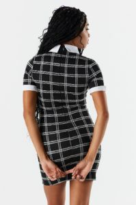 Minirobe à carreaux avec col sold by Urban Planet
