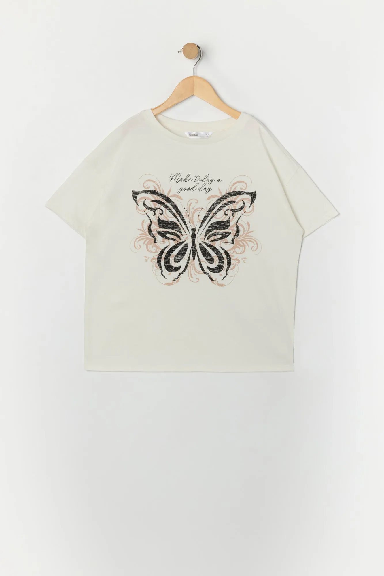 T-shirt surdimensionné délavé à imprimé Good Day pour fille sold by Urban Planet