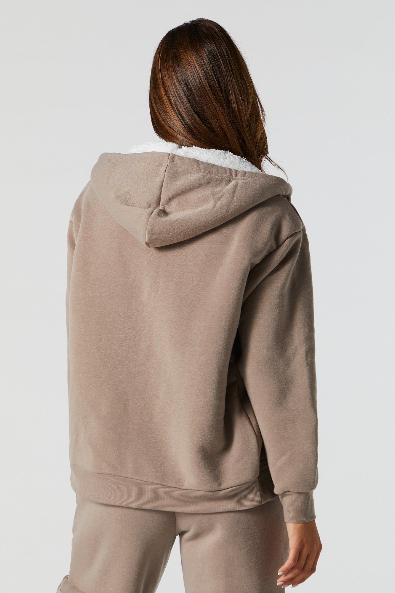 Faux Fur Lined Zip Up Hoodie sold by Urban Planet product image thumbnail 2