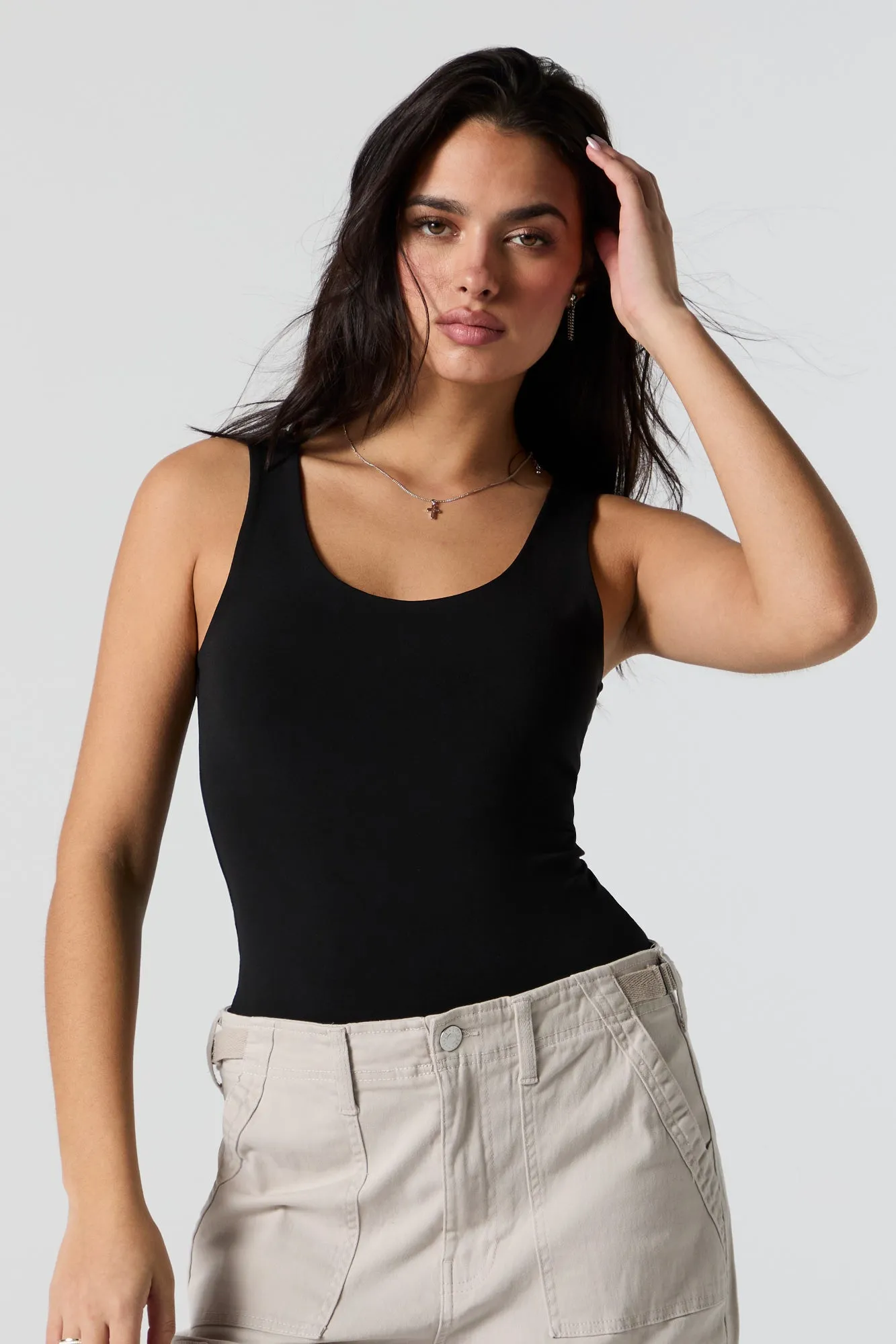 Double Layered Sleeveless Bodysuit sold by Urban Planet product image thumbnail 5