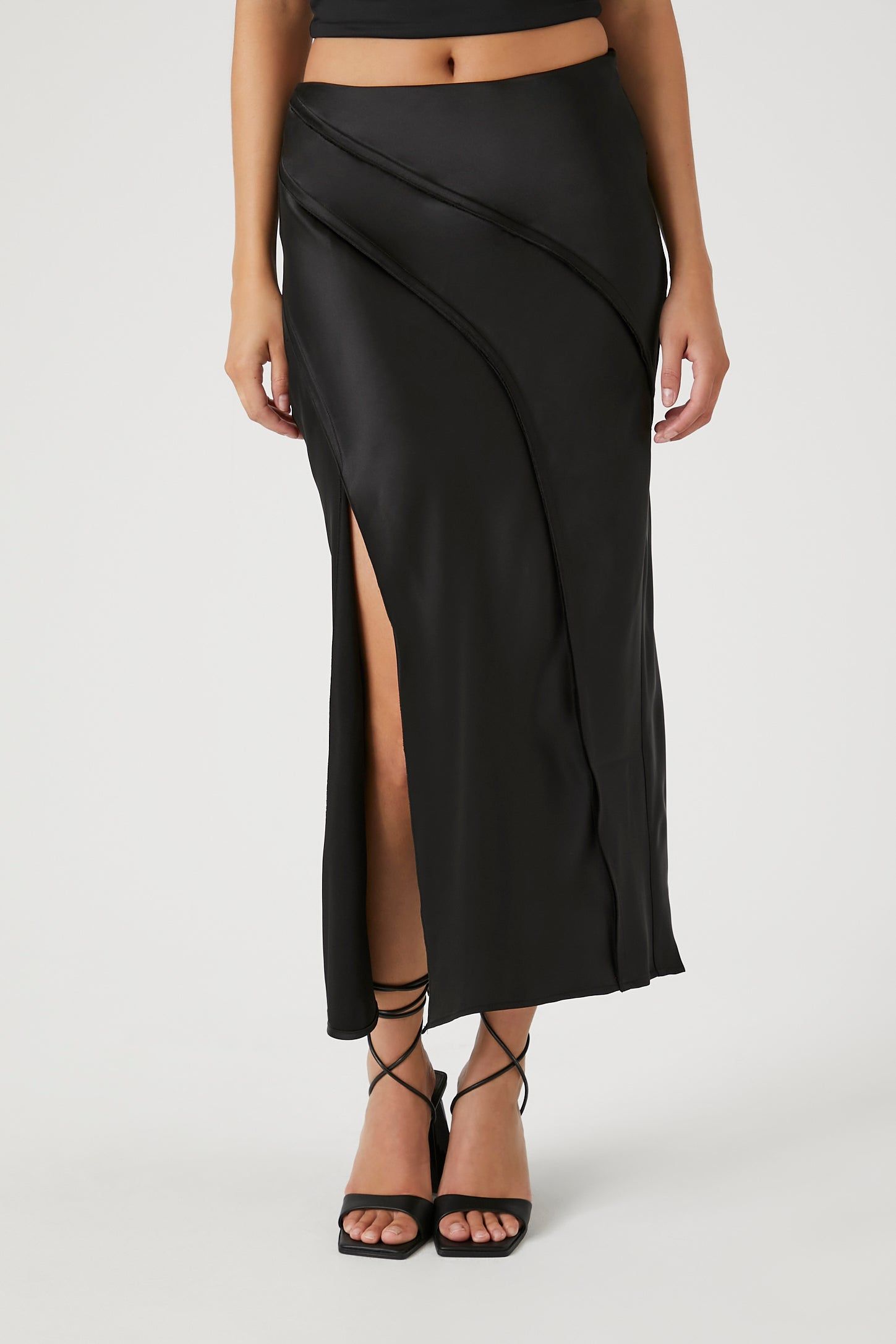 Satin Slip Midi Skirt sold by Urban Planet product image thumbnail 3