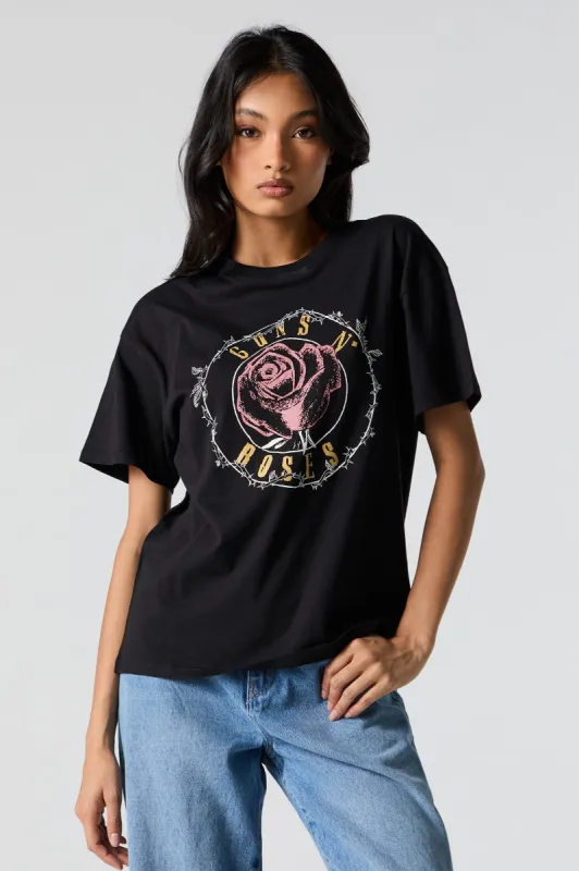 Guns n Roses Graphic Boyfriend T-Shirt sold by Urban Planet