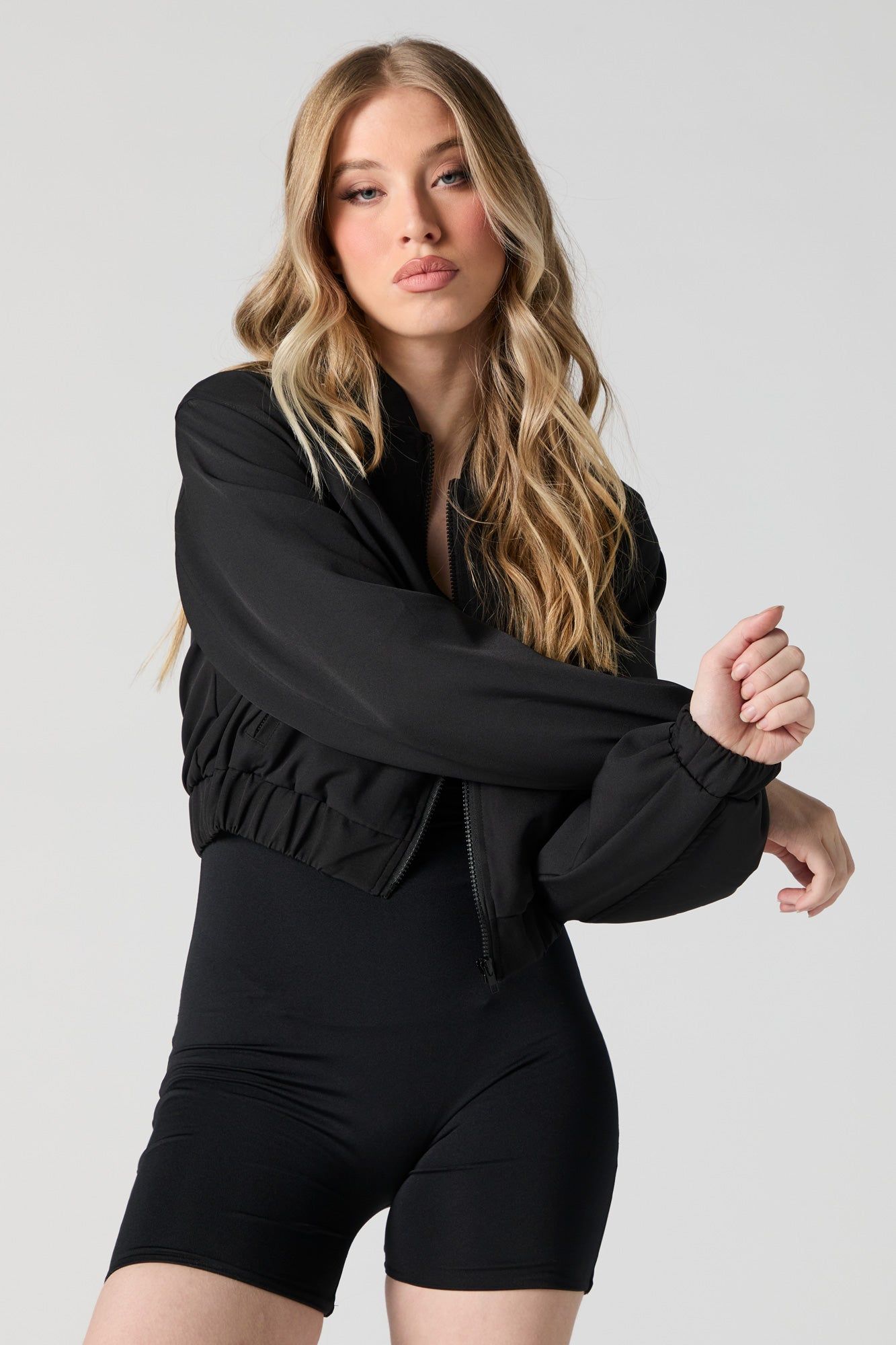 Zip-Up Bomber Jacket sold by Urban Planet