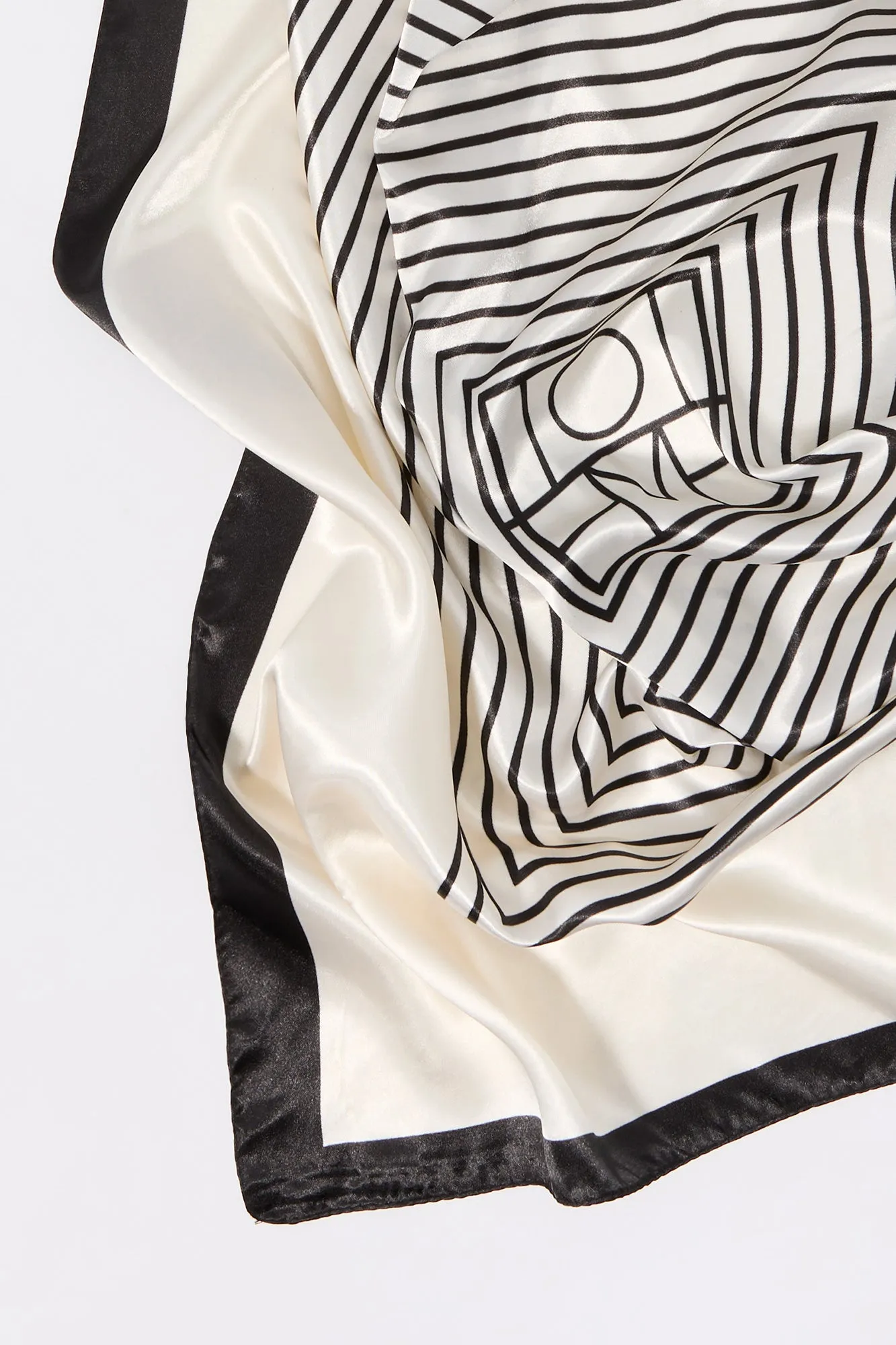 Border Print Satin Multiway Scarf sold by Urban Planet product image thumbnail 2