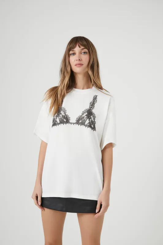 T-shirt bralette imprimé sold by Urban Planet