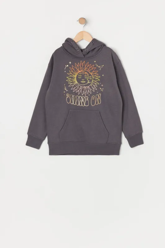 Girls Shine On Graphic Fleece Hoodie sold by Urban Planet