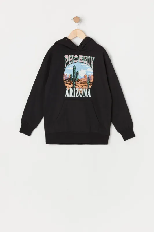 Girls Phoenix Arizona Graphic Fleece Hoodie sold by Urban Planet