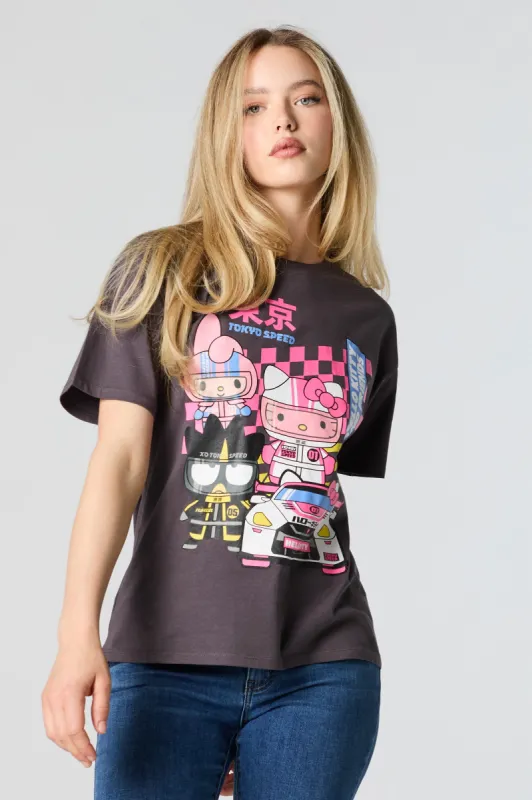 Hello Kitty Tokyo Speed Graphic Boyfriend T-Shirt made by Stitches