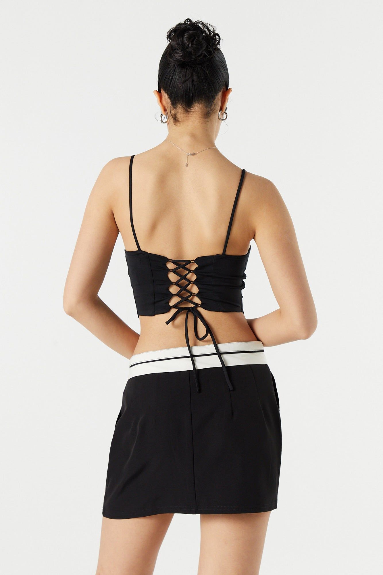 Square Neck Corset Crop Top sold by Urban Planet product image thumbnail 2