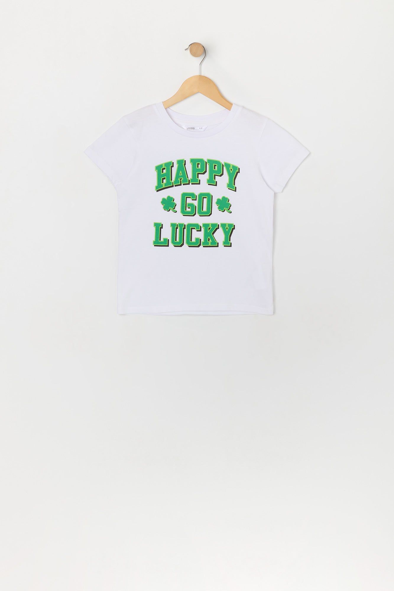 Girls St Patrick's Day Happy Go Lucky Graphic T-Shirt sold by Urban Planet