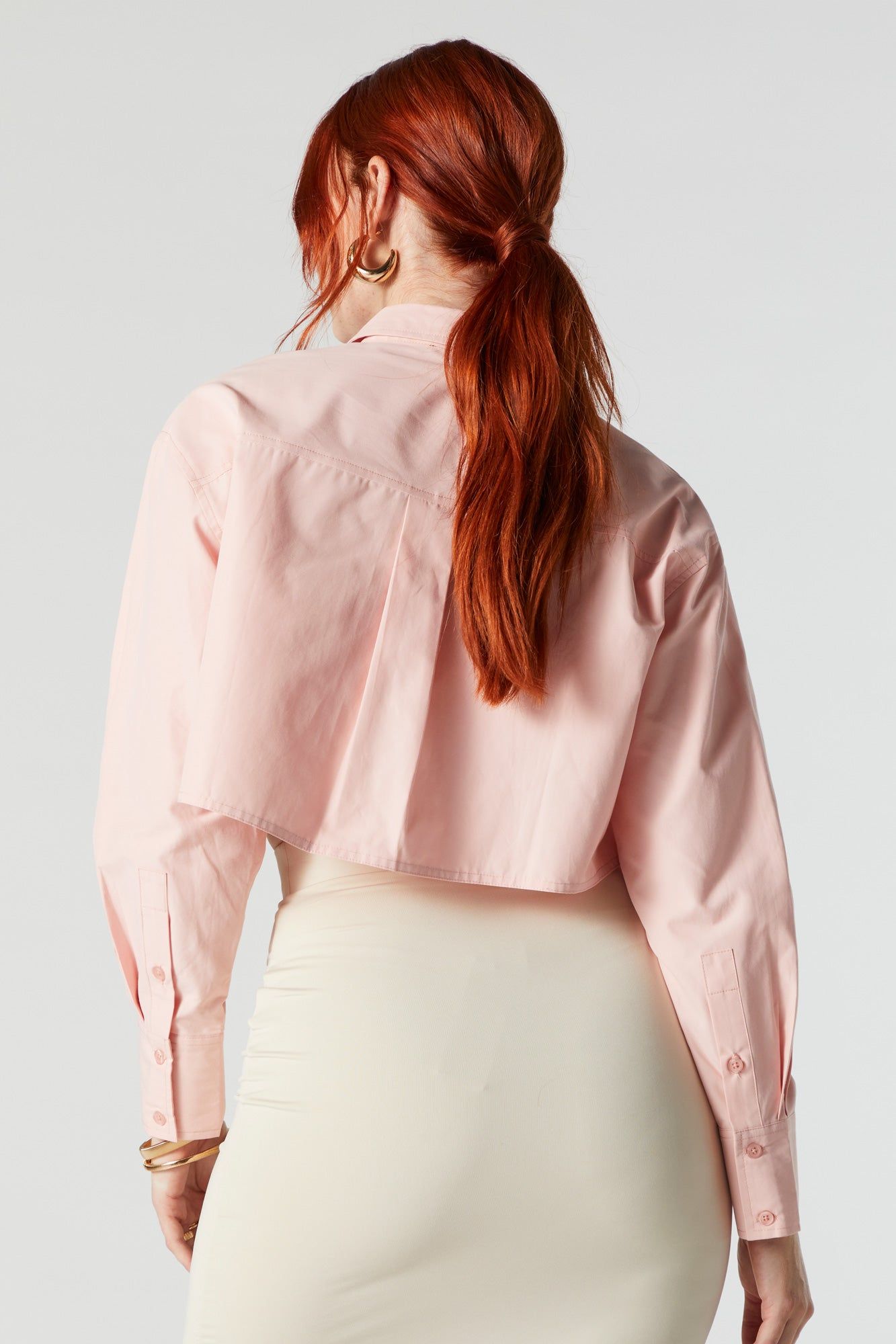 Cropped Button-Up Top sold by Urban Planet product image thumbnail 3