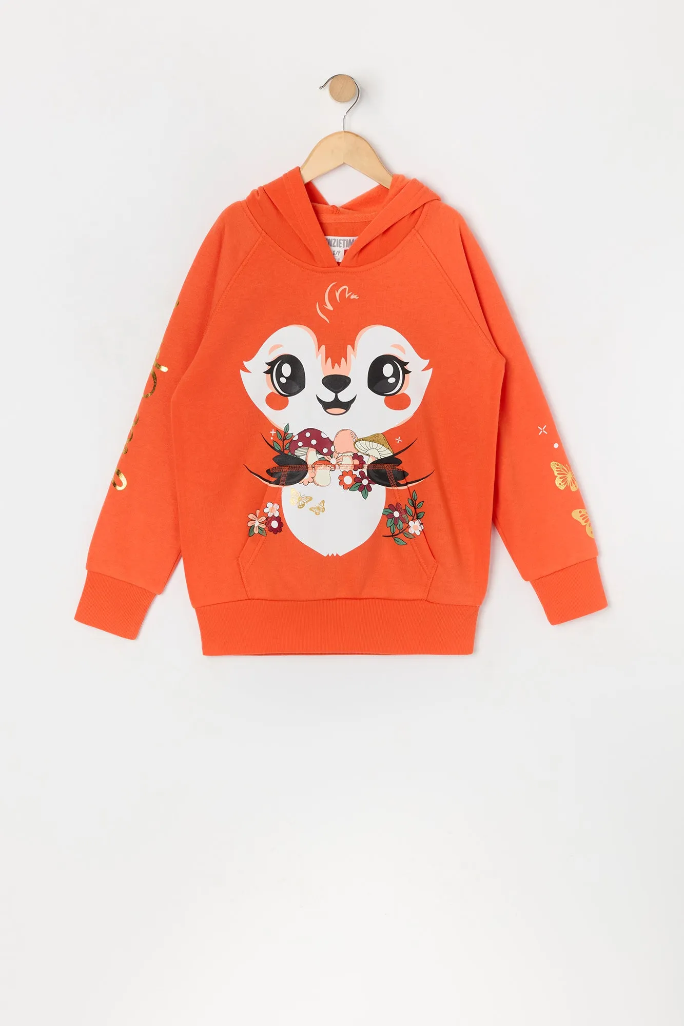 Girls Mushroom Fox Character Hoodie sold by Urban Planet product image thumbnail 4